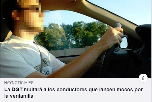 DriveSmartES's tweet photo. "Cada vez que se tira un moco por la ventanilla se pierde la atención durante unos 8 segundos, dependiendo lo que tardes en encontrarlo."
Ya sabéis, conductores... 😂
La "no info" de los amigos de @HayNoticia 👉https://t.co/IyVk8zzrcH
#UnaDeHumor #FelizFinde https://t.co/y1SCEv3MPR