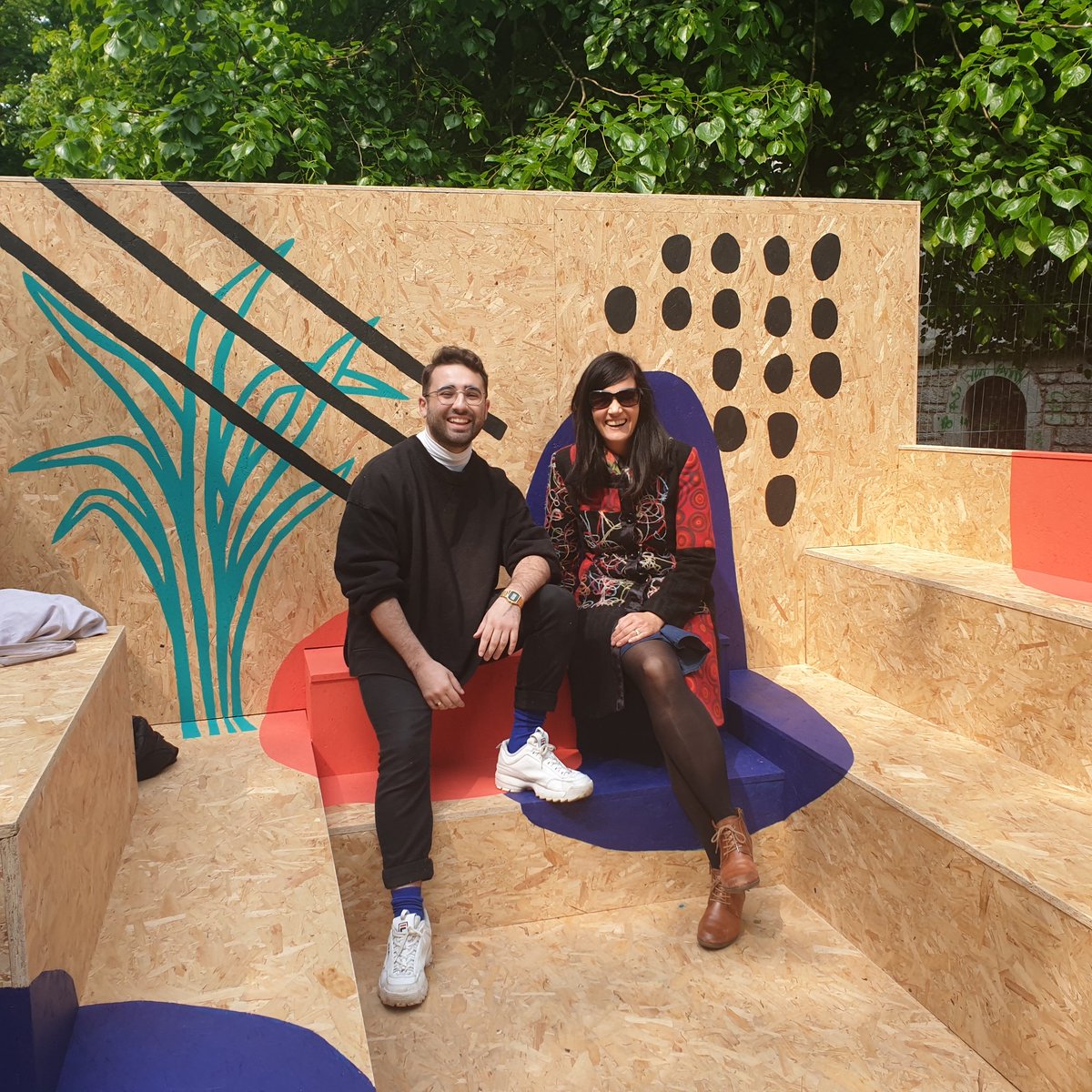 CorkHealthyCity's tweet image. &apos;ConverStation&apos; in Bishop Lucey Park as part of @designpopcork. It&apos;ll be on display for the Rainbow Picnic @CorkLGBTweek tomorrow also. Pop along (pardon the pun!!) #DesignPOP If any community groups would like to take it for their garden let Conor the designer know