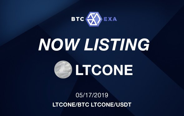 We are pleased to announce that $LTCONE has been now available for trading on BTCEXA! 
The trading pairs available at launch are LTCONE/BTC and LTCONE/USDT.
Log into btcexa.com/exchange?tag=U… to start trading!
$LTCONE $BTC #crypto #cryptoexchange #btcexa #listing #cryptomarket