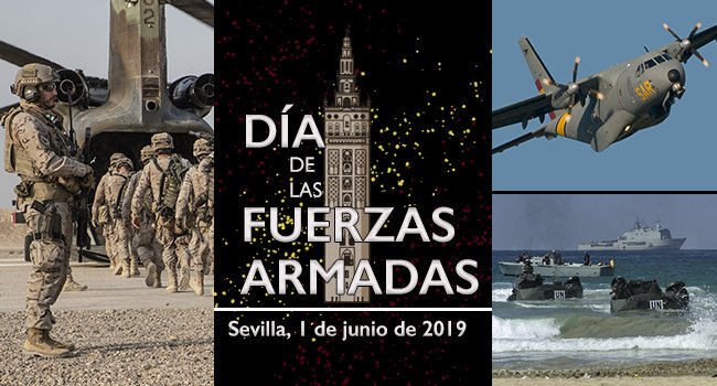 Defensagob's tweet photo. Hemos preparado alrededor de 300 actividades por toda España para celebrar contigo el Día de las Fuerzas Armadas, cuyo acto central tendrá lugar el próximo día 1 de junio en Sevilla.
¡¡TE ESPERAMOS!!👇
https://t.co/eacwhatSaR https://t.co/luiyBFyFUY