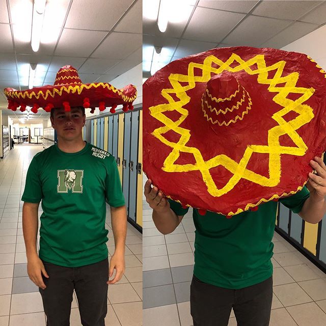 AMS students talent never stops amazing us!! Great job guys!! The sombrero is made from chicken wire and papier-mâché!  #iamajayhawk #mhpsdfamily bit.ly/2War0lw