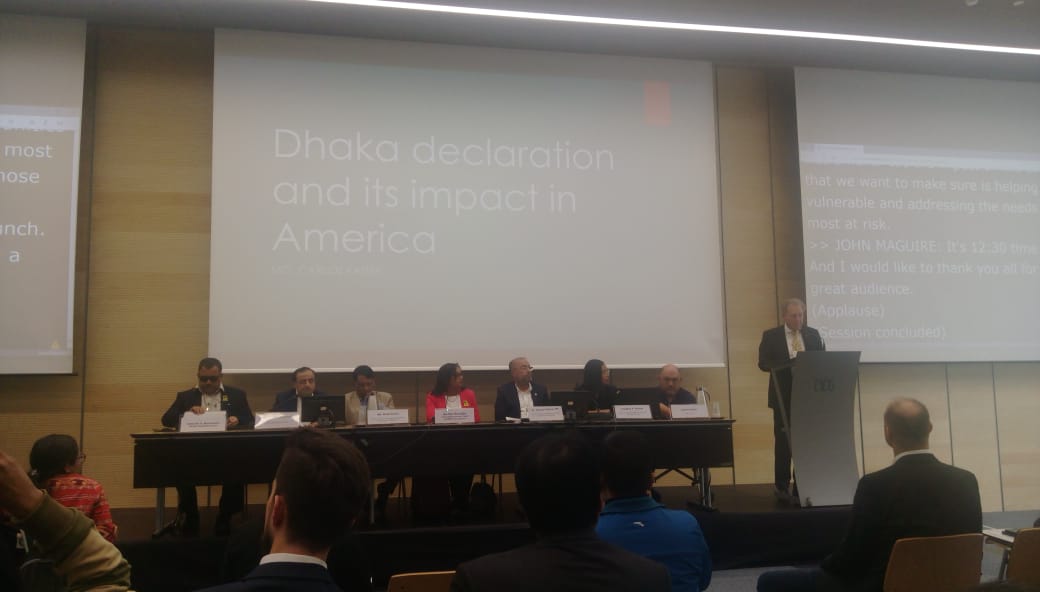 amnasiruddin's tweet photo. #DhakaDeclaration and it's impact in America; #GP2019Geneva #Bangladesh is leading the process https://t.co/SVUgQpFa08