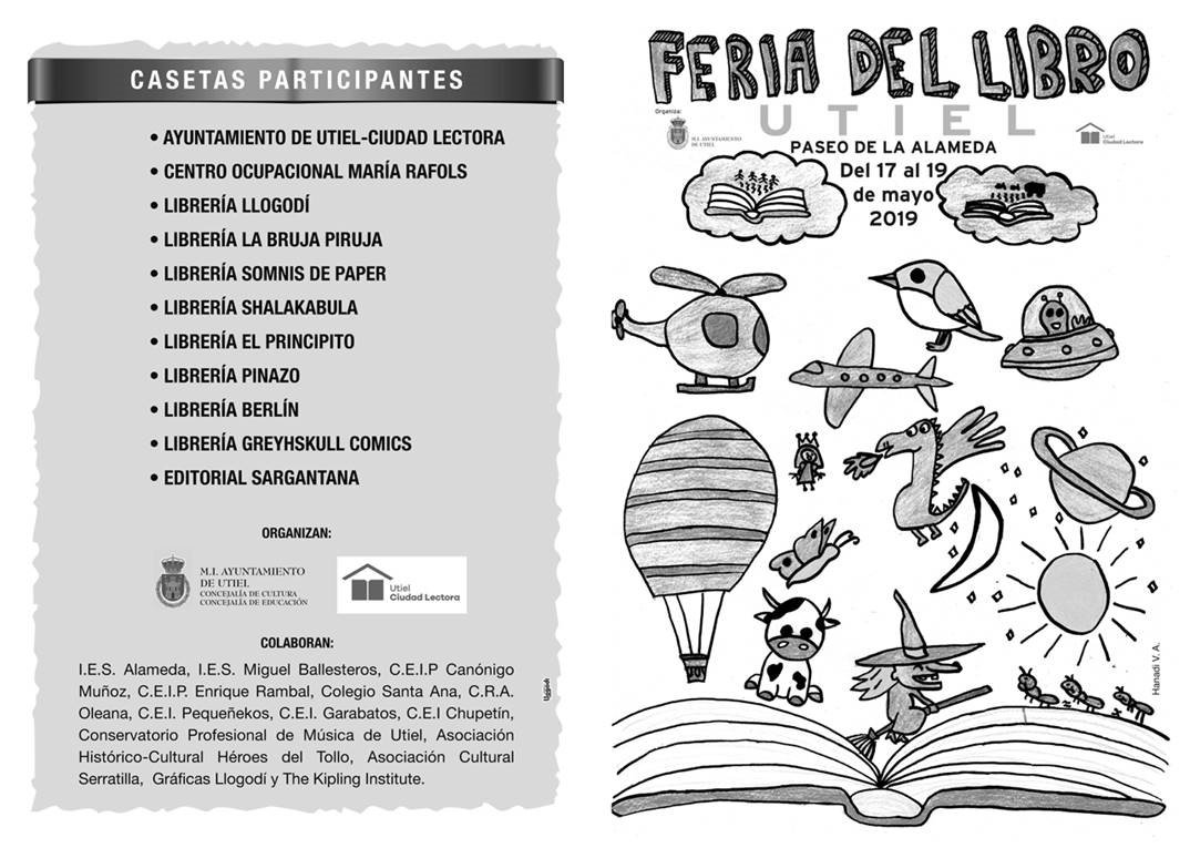 Ayuntamiento de Utiel on Twitter: "📣Ya está aquí... Dentro de 2 horas  arranca #FeriaDelLibroUtiel 📖Fin de semana completo con libros como  protagonistas 🦸‍♀️Novedad : #RincóndelCómic 📸Participa en los concursos  organizados por monitoras