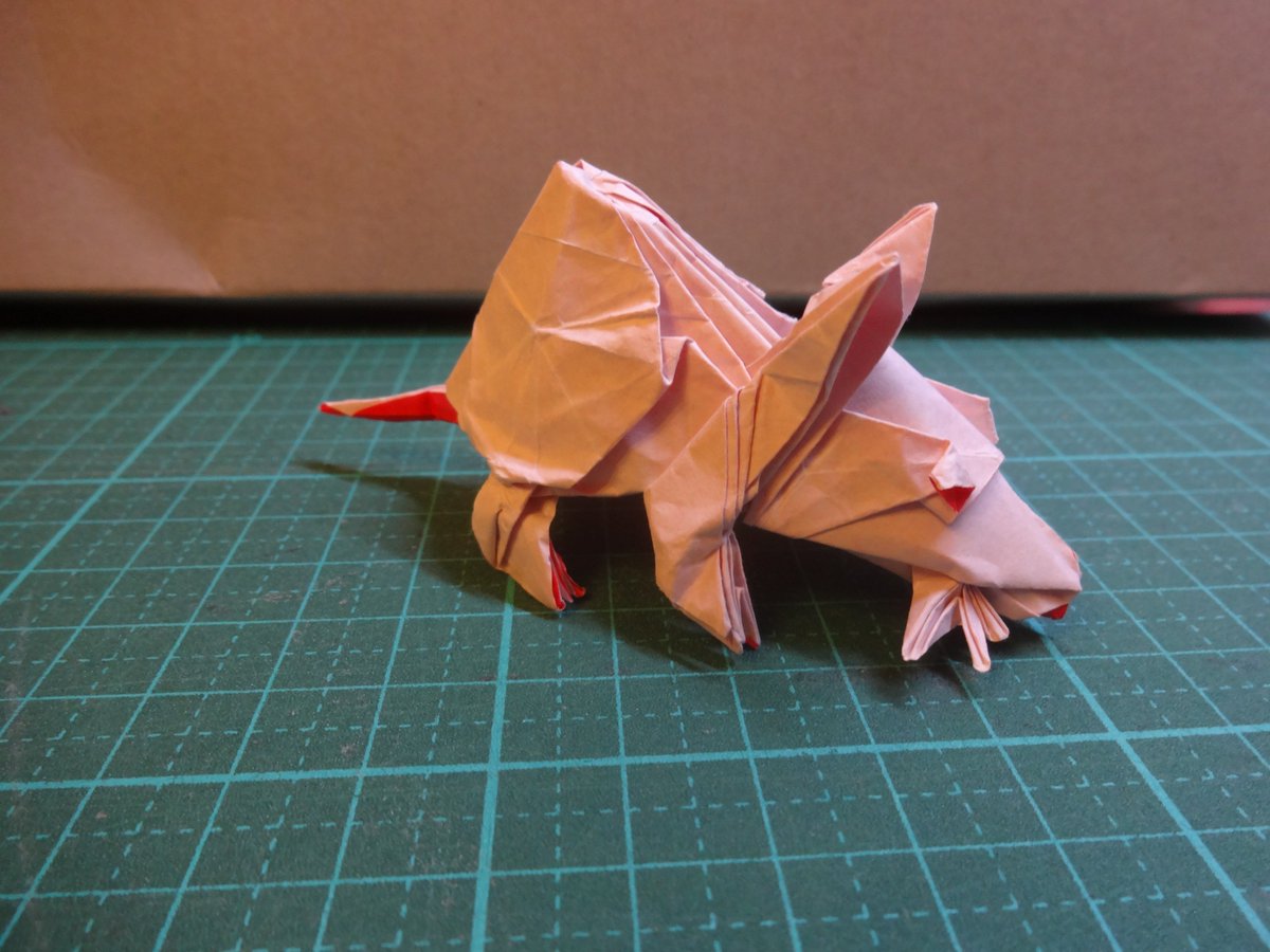 かめくん ラット 創作 座布団小鳥から ペストのお勉強をしてたら思いつきました 折り紙 折り紙作品