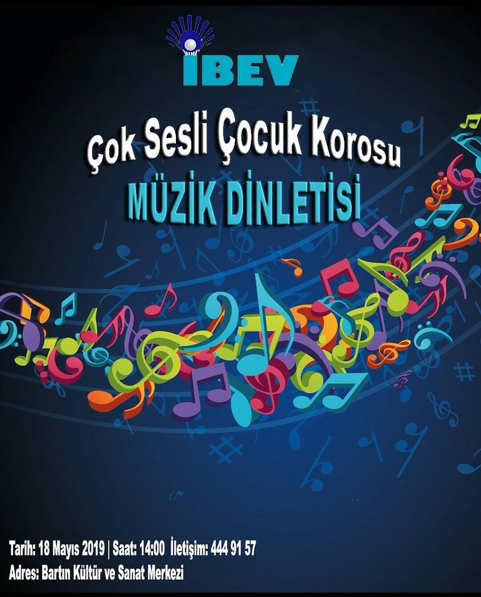 İbev Kültür ve Sanat Evi öğrencileri tarafından gerçekleştirilecek olan Müzik Dinletisi programında Piyano, Keman ve Çocuk Korosu olacaktır. Etkinliğimiz ücretsiz olup tüm halkımız davetlidir. Bartın Kültür ve Sanat Merkezinde 18 Mayıs 2019 tarihin de  Saat:14:00 da başlayacaktır