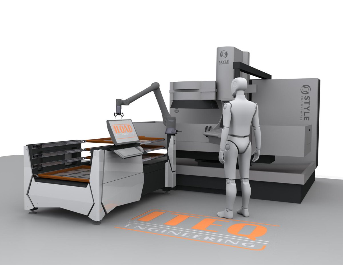 techmanrobot's tweet photo. A sneak peek of ITEQ's loading CNC machine, our cobot help ensures accurate handling of workpieces to and from the CNC machine. For more information, stay tuned to our website application sharing next month!๐ #ITEQ #CNCmachine #cobot #automation #smartfactory https://t.co/DZKPv82ZMs