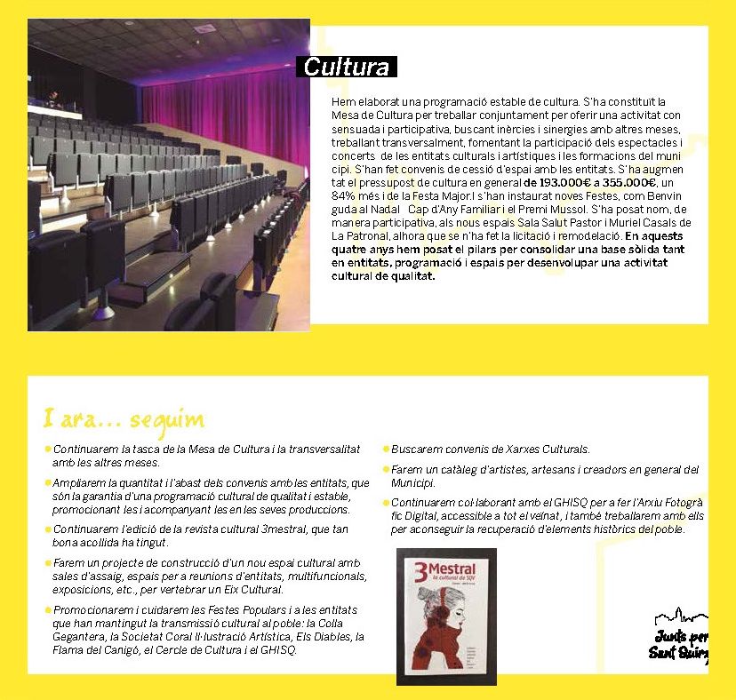 elisabethoj's tweet photo. Mandat 15-19 fet
#CreaciómesaCultura
#convenisentitatssessióespais
#augmentsubvencions
#programacióestable
#revistatrimestral
#vendaentradesonline
#ReformaSalaJosepBrossa
#ReformaSalaSalutPastor
#festabenvingudaNadal
#FestaCapd'anyFamiliar
#visiódegènereenlesactuacionscontrac https://t.co/KRQL7YWJcY