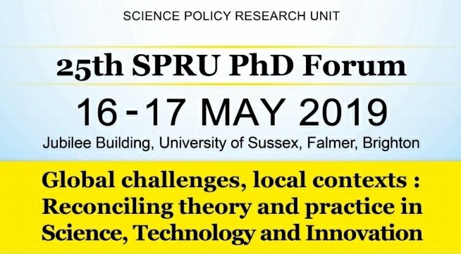 ematalam's tweet photo. After a series of great talks yesterday, really looking forward to the second day of the Science Policy Research Unit (SPRU) Forum @SPRU_Forum and presenting my research this afternoon. #SPRUForum #SPRU https://t.co/zHgb95cbgS