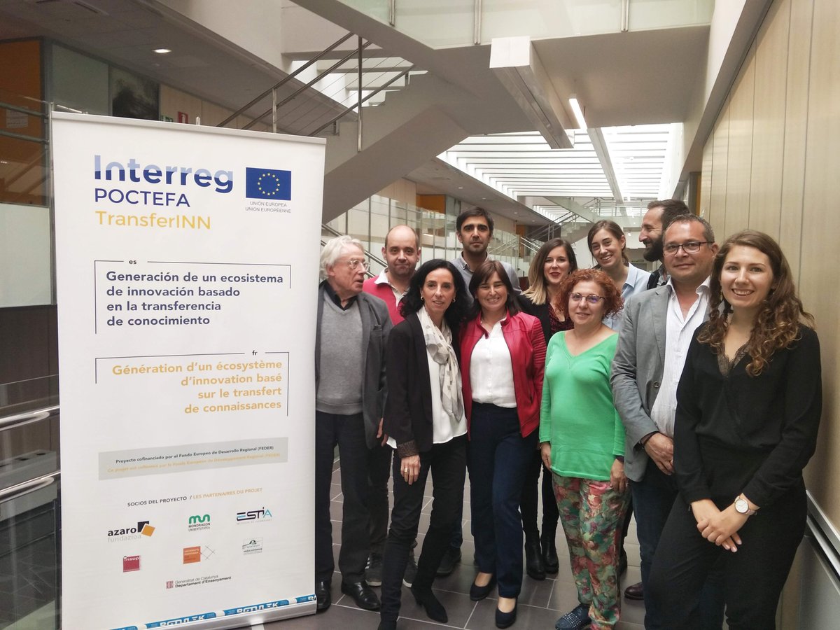 Azarofundazioa's tweet photo. Sexta reunión de seguimiento del proyecto TransferINN @CTPPOCTEFA @EstiaOfficiel @MU_gep #TransferINN https://t.co/p9YslljYXo