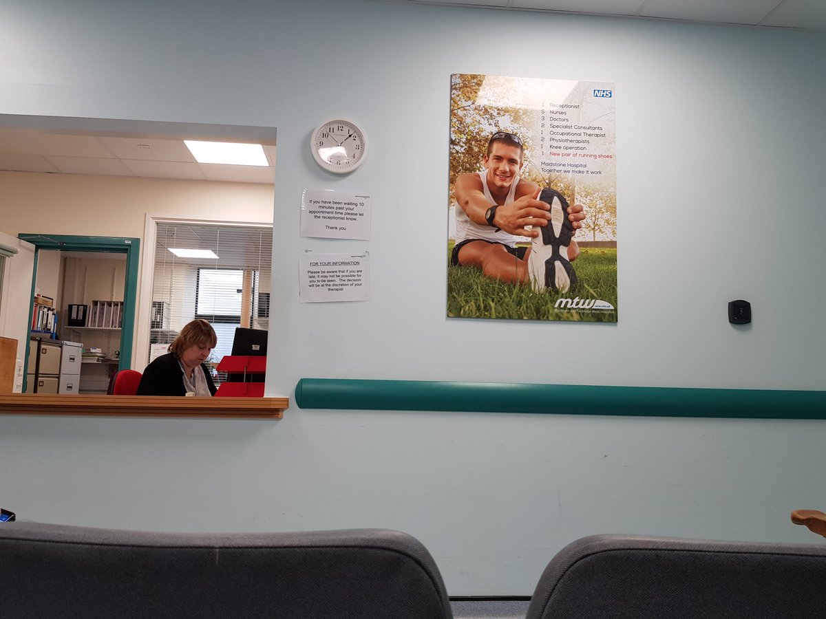 Back to the hospital, this time for a physio assessment #brokenhip