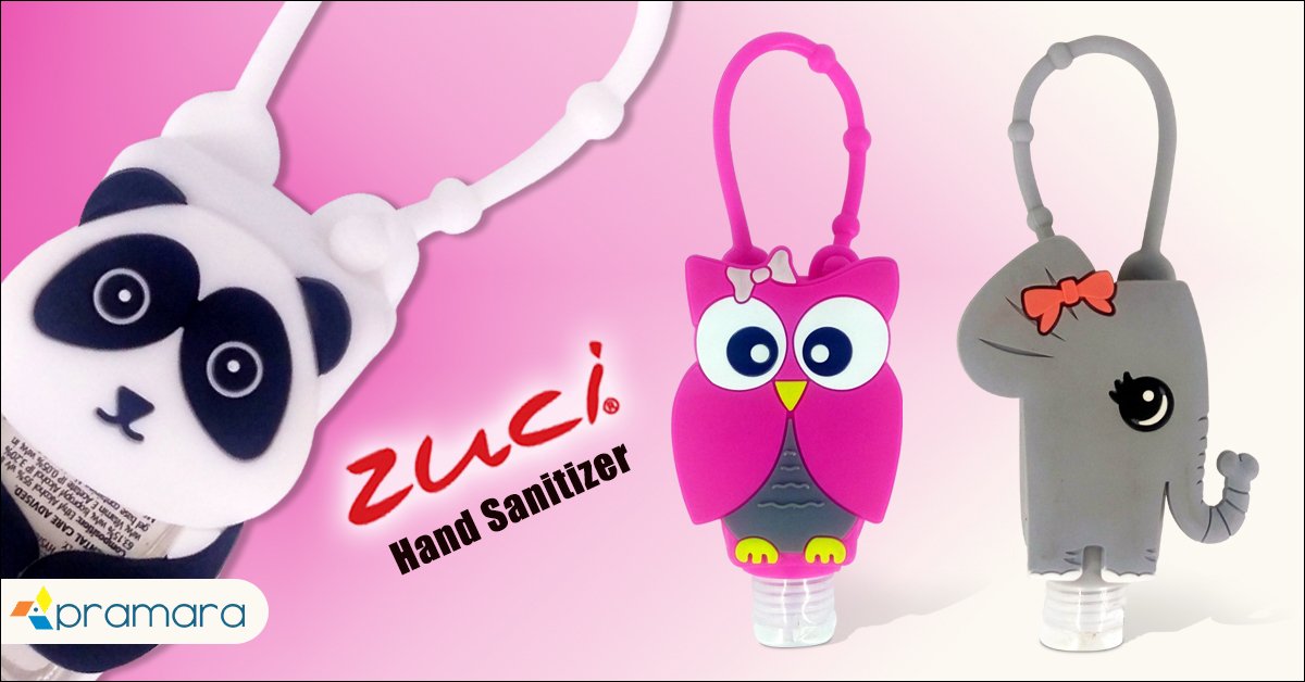 pramarap's tweet photo. Teaching your #little ones about #hand #hygiene is indeed a task. Cutely captivating Panda, Owl and Elephant character bag tags crafted by #Pramara for #Zuci make the entire exercise convenient, motivating and #fun. #pocketfriendlycasing #HandSanitizer #bagtags #characterbagtags https://t.co/hoAutUTGFn