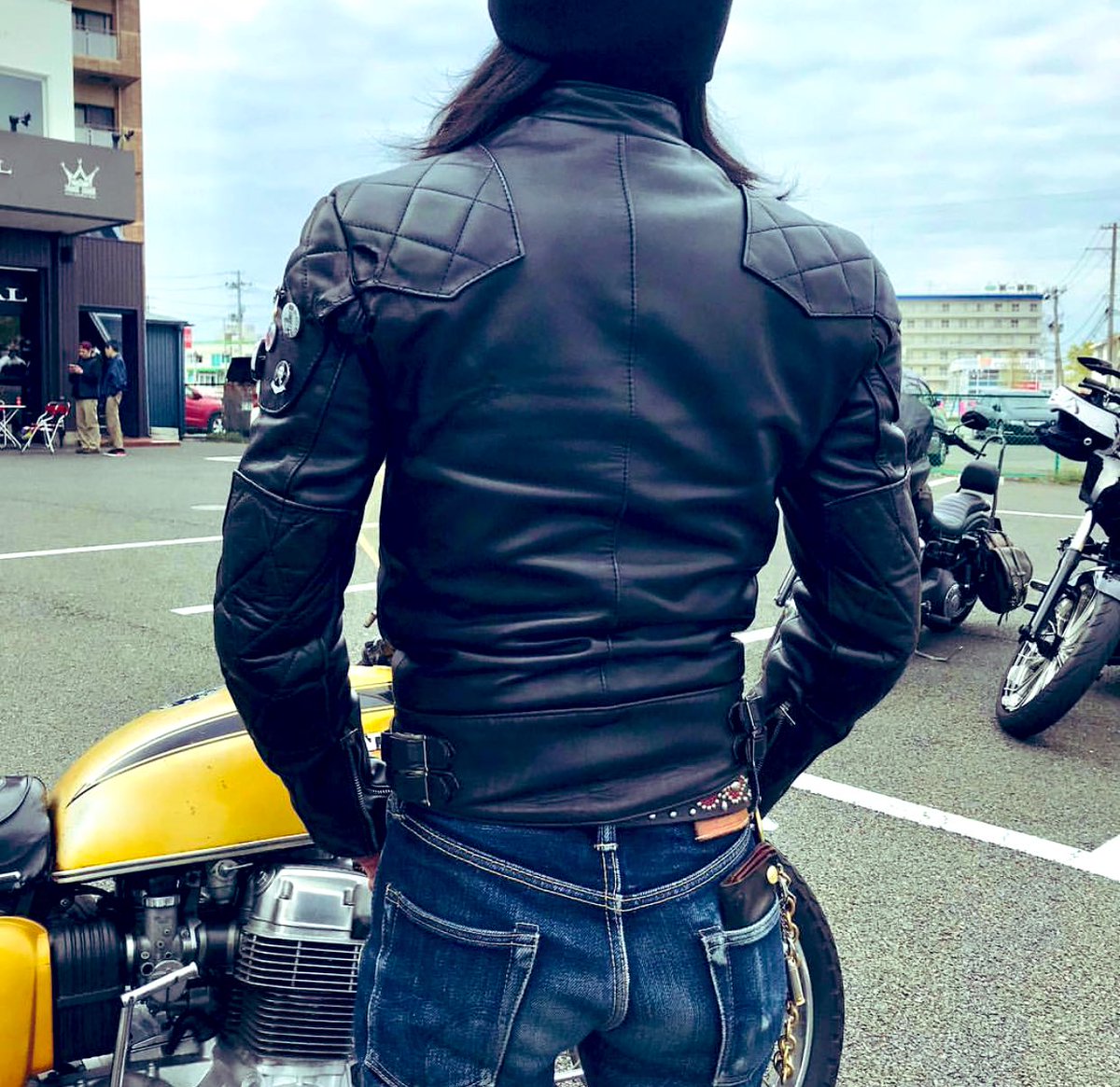 カスタマースナップ】 ルイスレザーズが似合う素敵なNさん😄 スーパー