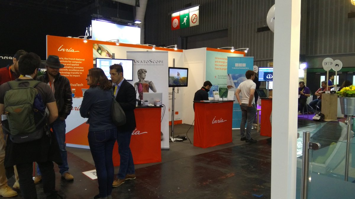 #InriaVivatech 🌟 C'est parti pour le jour 2 au salon #Vivatech 🙌 Venez rencontrer les #startup issues d'<a href="/Inria/">Inria</a> : <a href="/anatoscope/">AnatoScope</a>, <a href="/DilepixLIVE/">Dilepix</a> et <a href="/TheraPanacea/">TheraPanacea</a> 🤝
Rdv stand M38 dans le hall 1 ✨