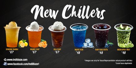 IndiBlaze's tweet photo. Now available tasty beverages SPARKING THANDAI, ORANGE FLOAT, COLA FLOAT, MARVEL BLUE, TANGY KAALA KATTA and GREEN APPLE TWIST in all #Indiblaze #restaurants #Madhapur #Hitechcity #Jubileehills #Kukatpally #Banjarahills #Himayathnagar #Gachibowli https://t.co/oTwrP9zxRK https://t.co/OclqVQEFTU