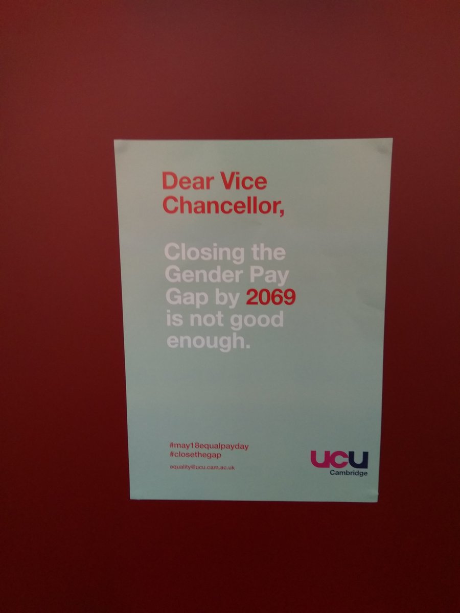 PHGriff's tweet photo. So nice when you find a wall that complements the colours in your poster.
#May18EqualPayDay
#CloseTheGap
@CambridgeUCU https://t.co/UKpn9Tg0CJ