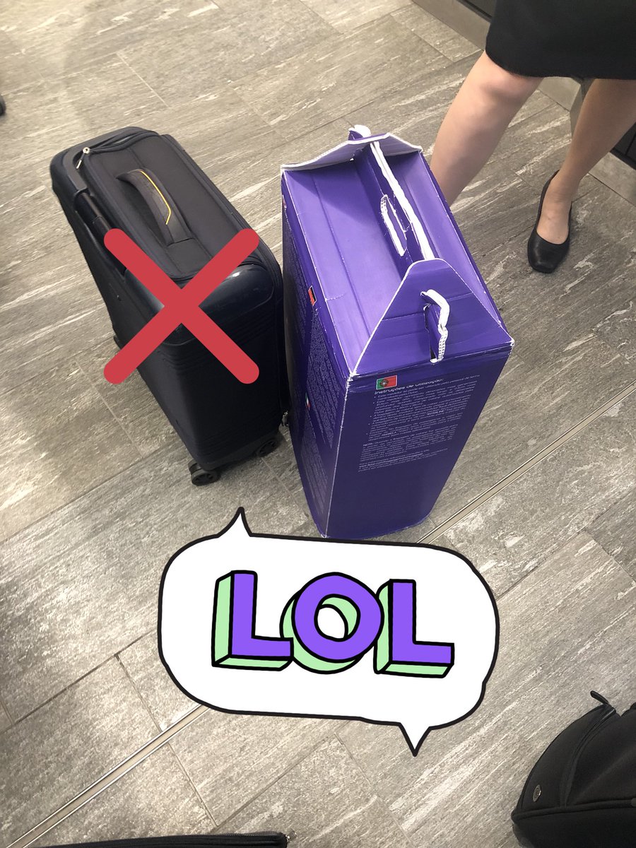 mister_magento's tweet photo. Hey @flybe! Thanks for just charging me £50 for my hand luggage trolley that did fit smooth on my way from DUS to LCY but magically not on the way back. #screwyourcustomers #dontflybe #redicoulus https://t.co/WhBUITHSOr