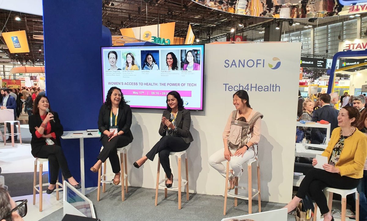 Inspiring talk #Vivatech 
➡️ Women’s access to health : the power of tech
With @udecoene @kathtregoning @linaychan @YMisrahi Gunjan Jain

@AXA @SanofiFR #ProudToBeAXA #Tech #HealthTech #Tech4Health