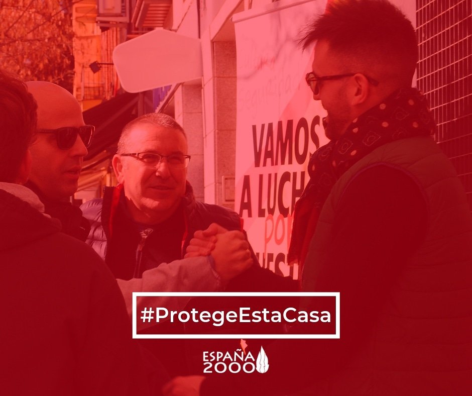 Espana_2000's tweet photo. 📣 Estas elecciones #Municipales2019 elige la opción patriota y social, la opción que defiende a la clase trabajadora y la identidad nacional.

#VotaEspaña2000 🗳️
#Respeto 🇪🇸
#ProtegeEstaCasa ✋🏻 https://t.co/l9JD6BlBtk