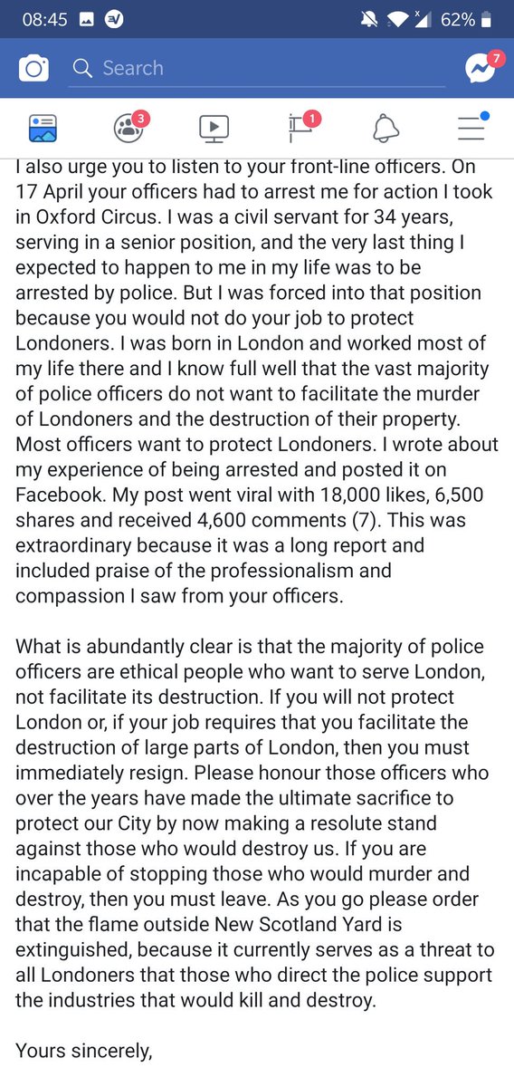 Andrew9Boswell's tweet photo. CHECK OUT @JonFullerGreen's excellent letter (as Climate Genocide Act Now) to Cressida Dick* calling 4 police task force to investigate climate criminals & initiate criminal proceedings against them.
https://t.co/OWtDU4U2xw
(READ images below right->left)
#ExtinctionRebellion https://t.co/Aa76SX22Qt