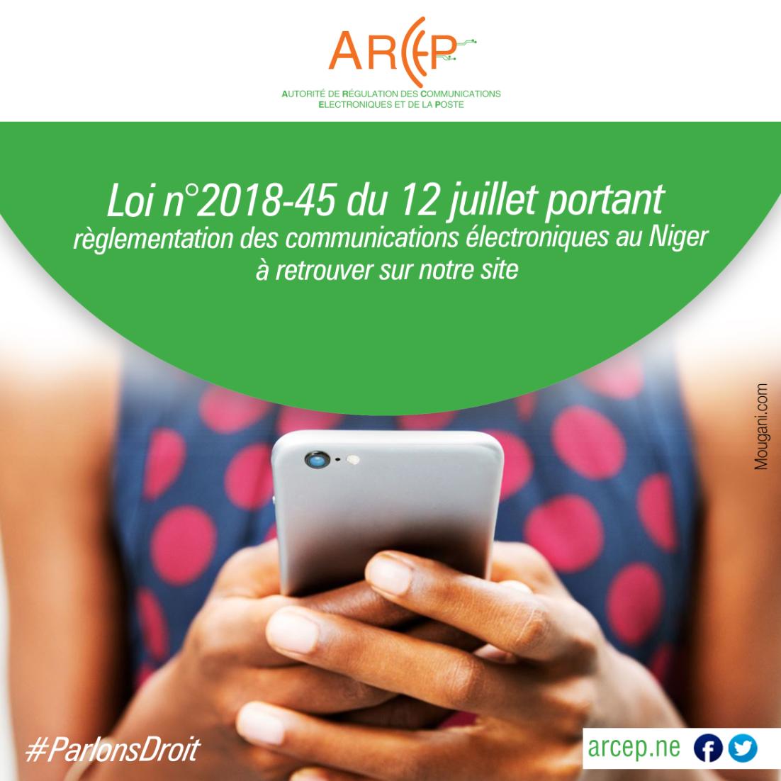 Les conditions ? Les modalités d’établissement ? d’exploitation ? de fournitures des services de communications électroniques ? 

Tout est détaillé dans l’article 2 de la loi n°2018-45 du 12 juillet portant réglementation des communications électroniques au Niger.