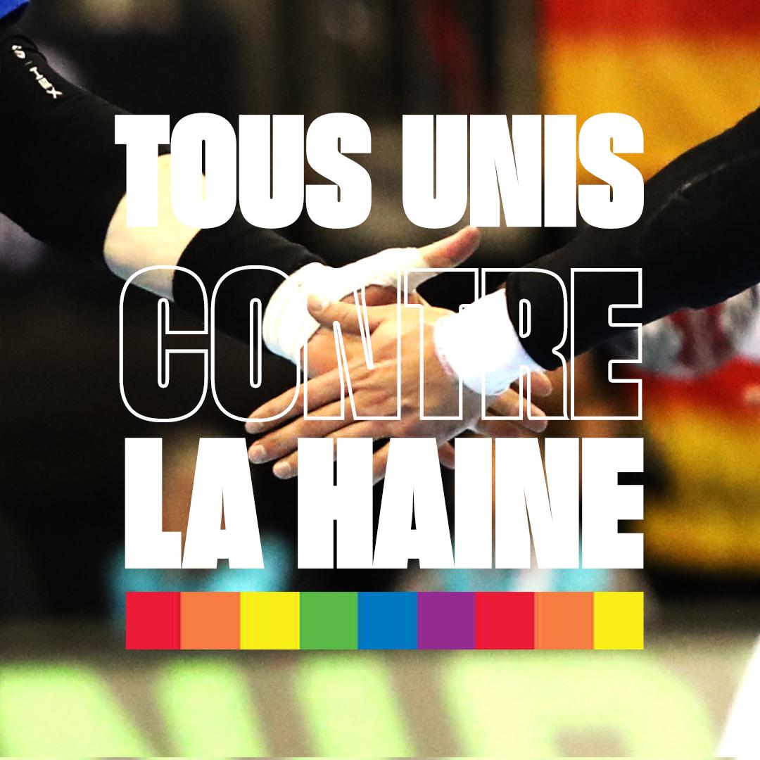 🗓 En cette #JournéeMondialeContreLHomophobie la FFHandball réaffirme son attachement à lutter contre toute forme de discrimination ✊ 
Pour combattre toute forme de dérive les cursus de formation fédéraux intègrent un module de prévention des comportements discriminatoires 🙅‍♂️