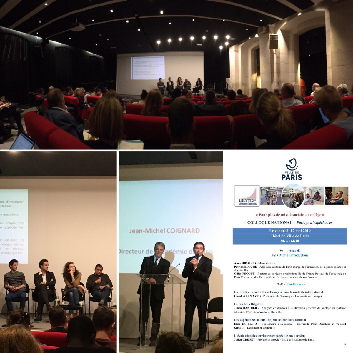 FCPE_Paris's tweet photo. Au colloque de l'OPMIRE à l'HDV de #Paris avec chercheurs, élus, @Academie_Paris, parents et acteurs éducatifs pour (re)penser les politiques de mixité sociale au bénéfice de la réussite de tous les élèves.
#évaluation #expertise #comparatisme #diagnosticpartagé #innovation https://t.co/4NwBRUOLex