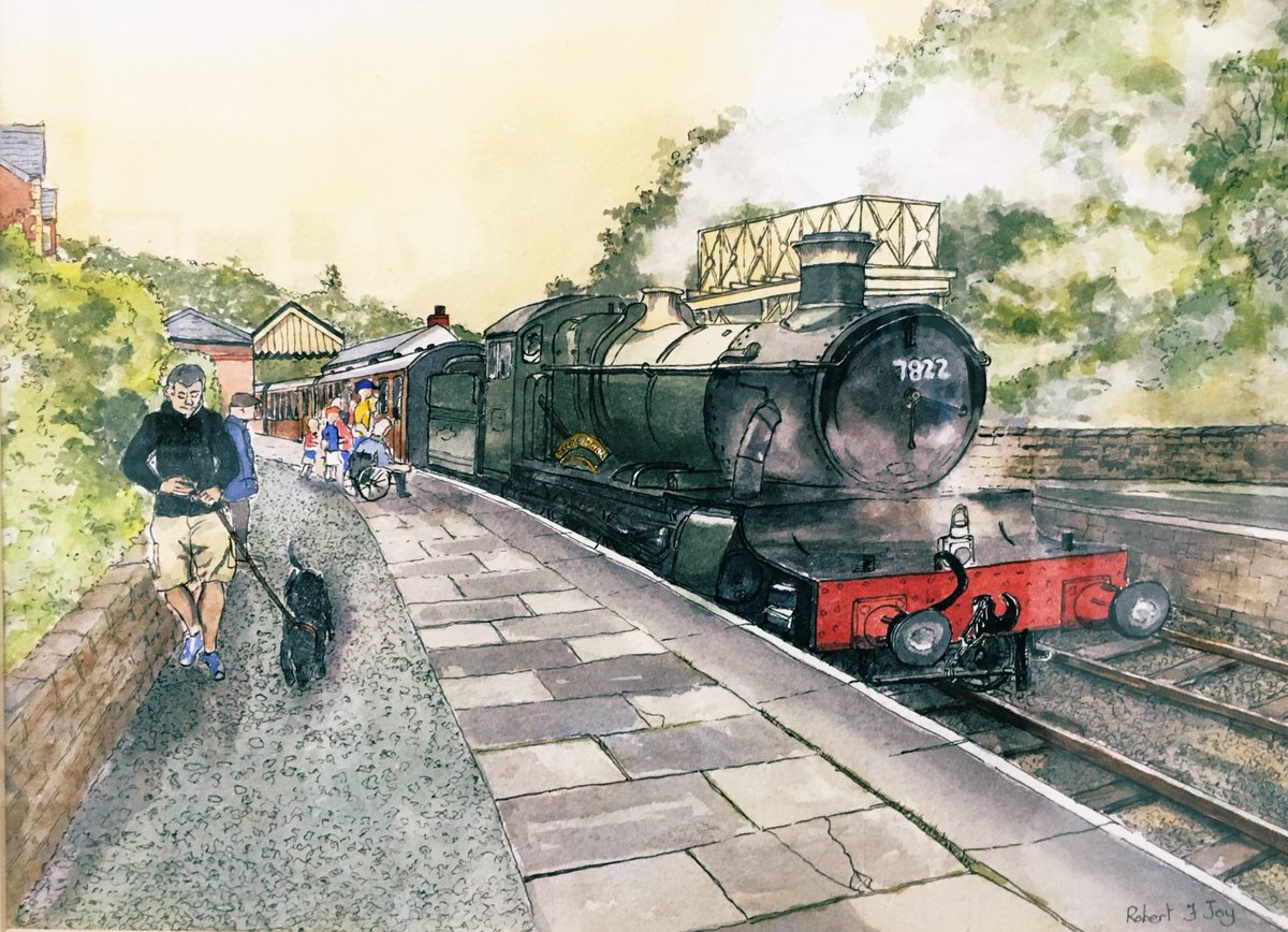 Just over half way through our #exhibition <a href="/WayfarersArcade/">Wayfarers Arcade</a> supporting Queenscourt <a href="/QCHospice/">Queenscourt Hospice</a> . Open 10-4:30 today. Don’t miss out! To the sea, Formby -Acrylic, Garden in Giverney - Pastel, Trees at How Top, Cumbria - Acrylic &amp; Foxcote Manor at Llangollen - Pen &amp; Wash