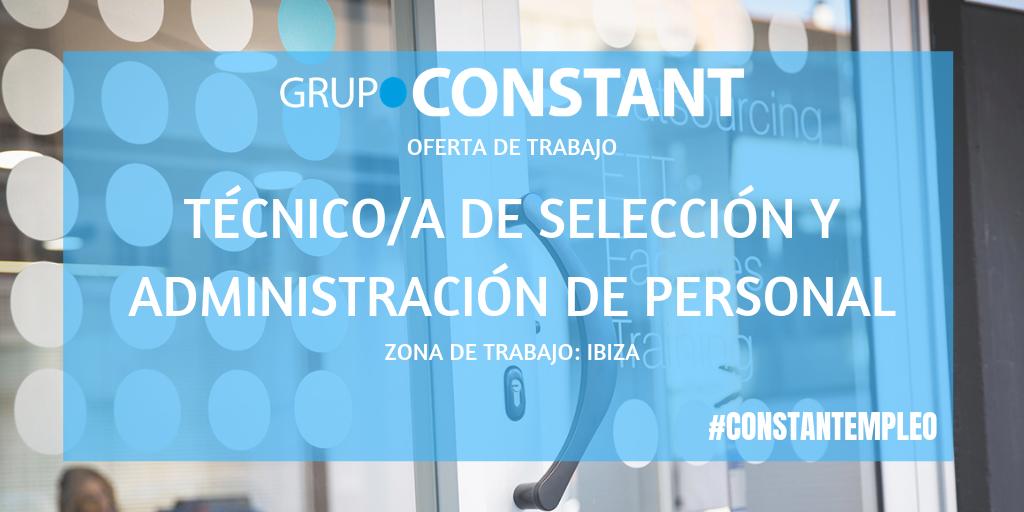 ¿Tienes experiencia  como Técnico/a de #Selección y #Admistración de Personal? 💡 En #Ibiza hay una vacante disponible, ¡no pierdas esta oportunidad e inscríbete en esta oferta de #empleo! 📩  bit.ly/2HtIzDM
