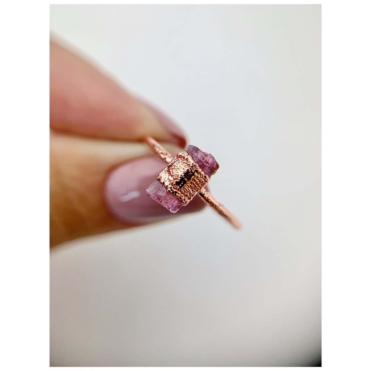 LyonAndFeather's tweet image. New pink tourmaline ring available on lyonandfeather.etsy.com after the weekend ☺️