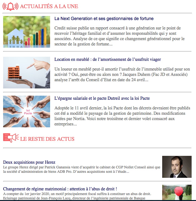 ProfessionCGP's tweet photo. [#VendrediLecture] #CGP, que s'est-il passé cette semaine en #GestionDePatrimoine ? Retrouvez la News Hebdo qui dresse le récap' de l'info qu'il ne fallait pas manquer: https://t.co/lrL8hl09vq https://t.co/8J3u62AZRu