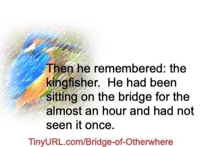 <<It is a while since I read a book I didn't want to put down until I had finished it. I found it intriguing, with its unusual combination of everyday life with fantasy/ the supernatural.>> TinyURL.com/Bridge-of-Othe… TinyURL.com/OtherwhereBrid… #Magic #Mystery #Romance #Fantasy