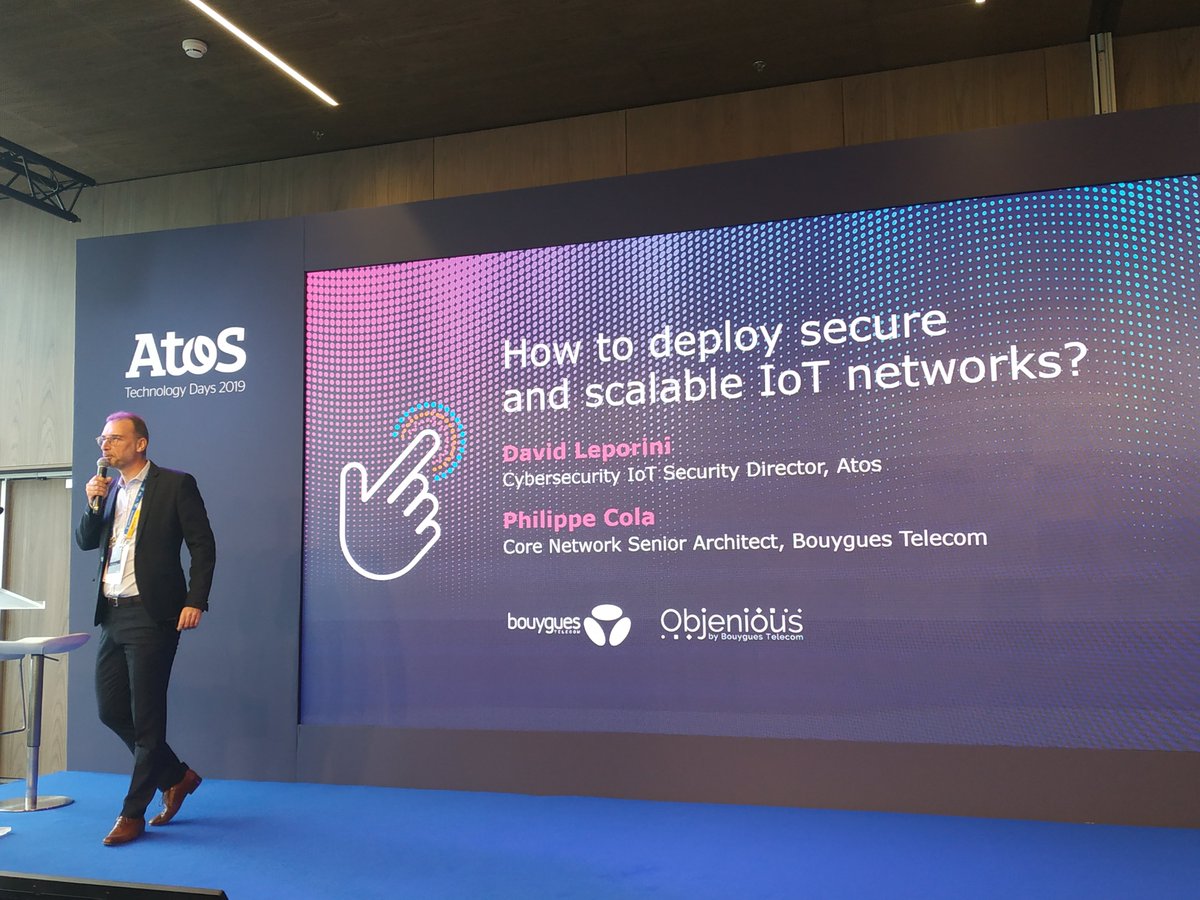 "How to deploy secure and scalable #IoT networks?" <a href="/DavidLeporini/">David Leporini</a> will answer you with a use case presented by <a href="/PhilippeCola/">Philippe COLA</a> <a href="/Objenious/">OBJENIOUS</a> <a href="/bouyguestelecom/">Bouygues Telecom</a> #DigitalEdge