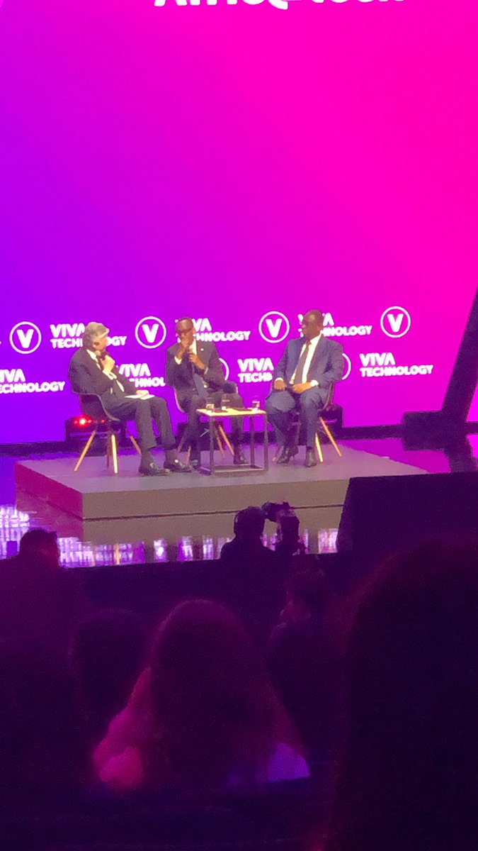 #Vivatech19 Paul Kagame et Macky Sall au salon VivaTech #africapower #afric@tech