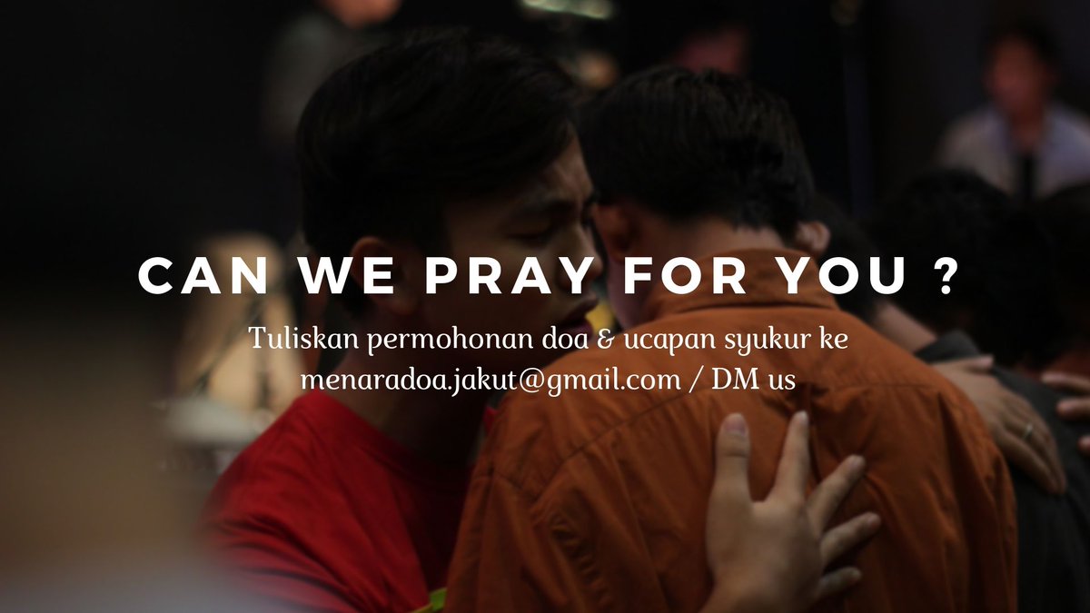 Tuliskan permohonan doa kalian ke menaradoa.jakut@gmail.com atau kalian bias dm kita yah !! Godbless you all..