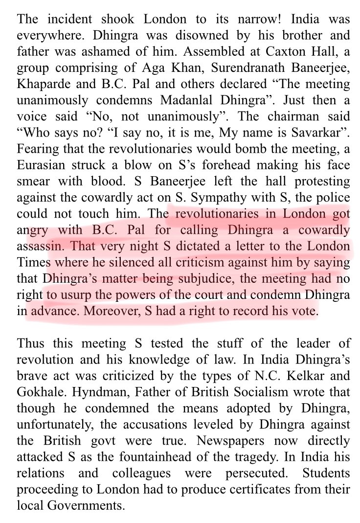22/n Savarkar was the first rebel leader of India who refused to recognize the authority of the British Court of Law while Gandhi submitted to the authority of the British Court of Law when Bhagat Singh, Rajguru & Sahdev were sentenced death.