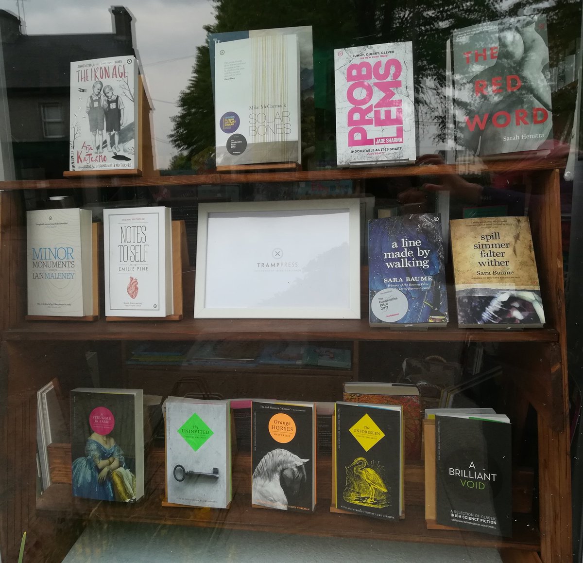 sheelaghnagig's tweet image. For the weekend that&apos;s in it, all @TrampPress books are 20% off in  #Cloughjordan. And if you haven&apos;t booked your ticket yet to Imagining the Future with publisher &amp;amp; author Sarah Davis-Goff, book now! There are only 4 tickets left.