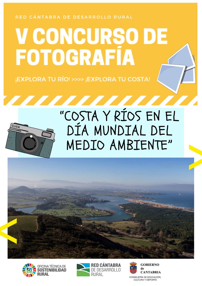 ExploraTuRio's tweet photo. 📸 ¡Están llegándonos ya fotos muy chulas a nuestro V Concurso de fotografía!!
👦🏽 Para escolares de Infantil y Primaria de toda Cantabria.
📌 Fecha límite: 4 de junio.
Bases del concurso: https://t.co/DUv4d1zfpA
📢 ¡¡Compartid y a participar! 🎁🎁 https://t.co/qtEy2ziMF7