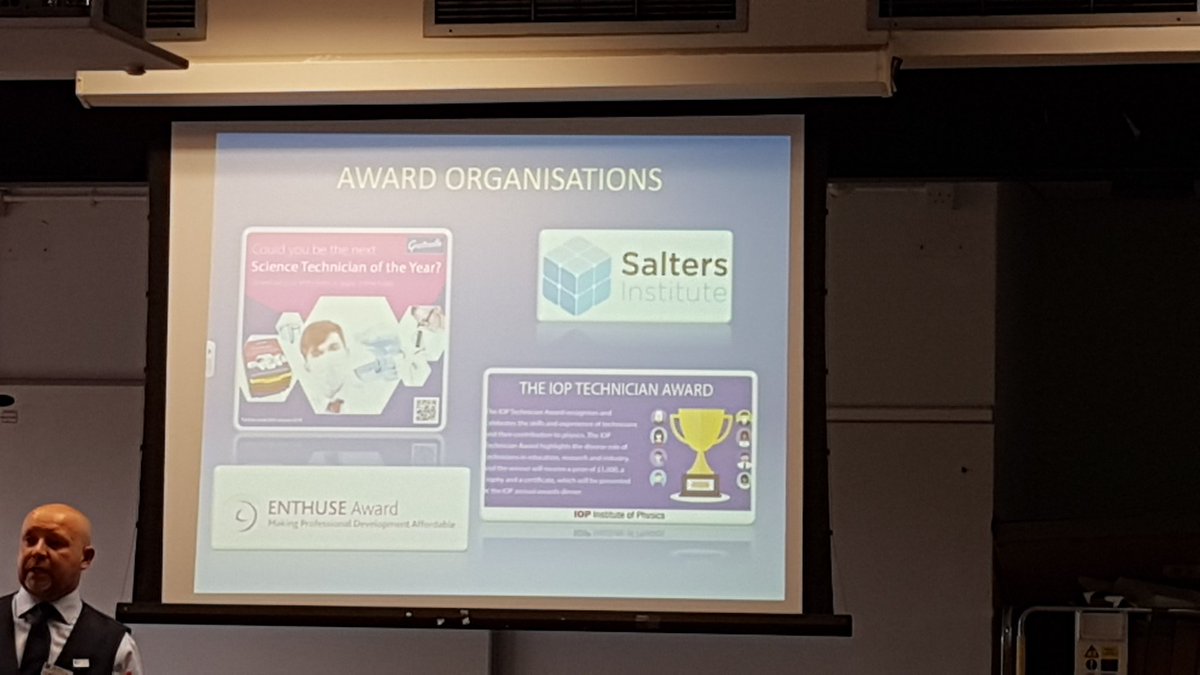 GillLanie's tweet photo. Awards - get yourself nominated! ASE/UCL London Technicians' Conference @t_saviour #techniciansmatter #technogition https://t.co/swv8GyDBVG