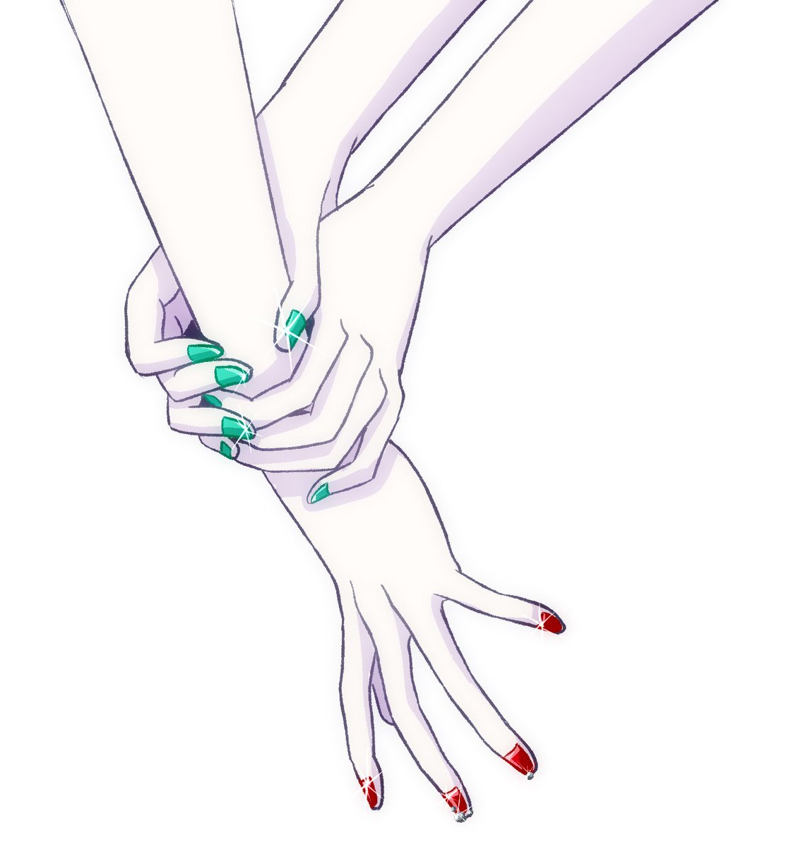 「君の手を掴む 」|やぎのイラスト