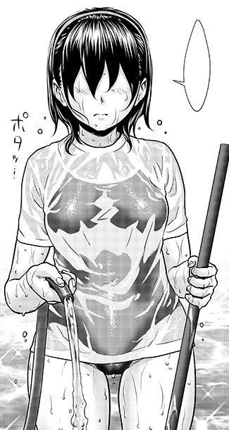 今度のエンクラで、日焼けスク水濡れTシャツという何重にもフェチが掛かった作画を敢行。この表現だけで5層のレイヤーを使う為、仕上げ時間も倍取られる。ちなみにこの後シャツごと水着をずらしてプールサイドでめちゃくちゃセックスします。 