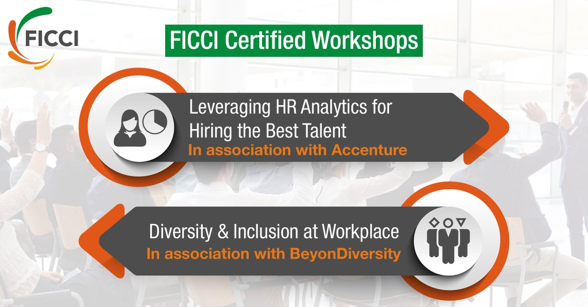 ficci_india's tweet image. Join the workshop to know how to tap the power of #AdvancedData & #HRAnalytics in ensuring the right #hiring decisions.
Enroll at payment.ficci.com/hrconference/o…