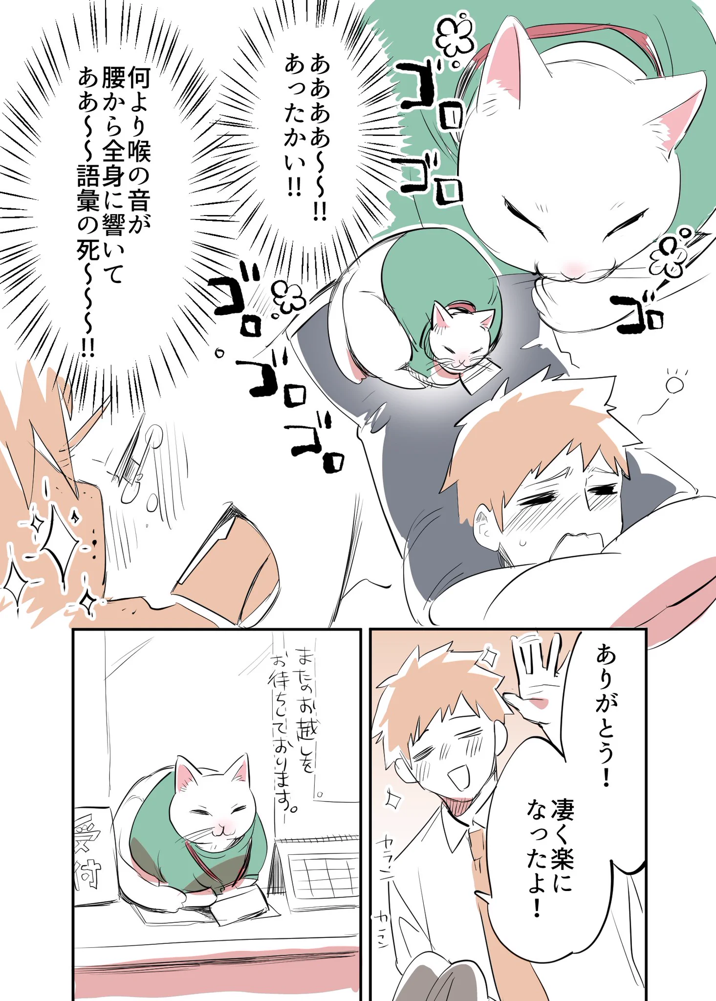 訪れたマッサージ屋さんの店主はなんと猫ｗｗｗ語彙の死を感じるｗｗｗ