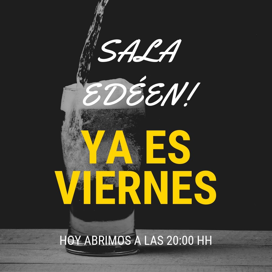 Salaeden's tweet photo. Ya es viernes y como cada noche del año te estamos esperando. No nos falles. #Huesca #Salirdecopas #SalirenHuesca #Noche https://t.co/4PbuqwsEw6