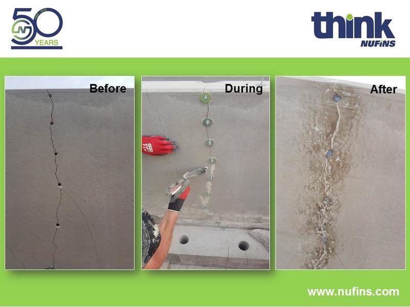 Someone had done a “Cracking Job” on these precast panels! Luckily our Epicon Injection Resin could be used to inject in to the cracks and maintain the structural integrity of the Panel #ConstructionPuns #PreCast #Construction #Building #ConcreteRepair <a href="/SCAlliance3/">Alliance</a> #ThinkNufins