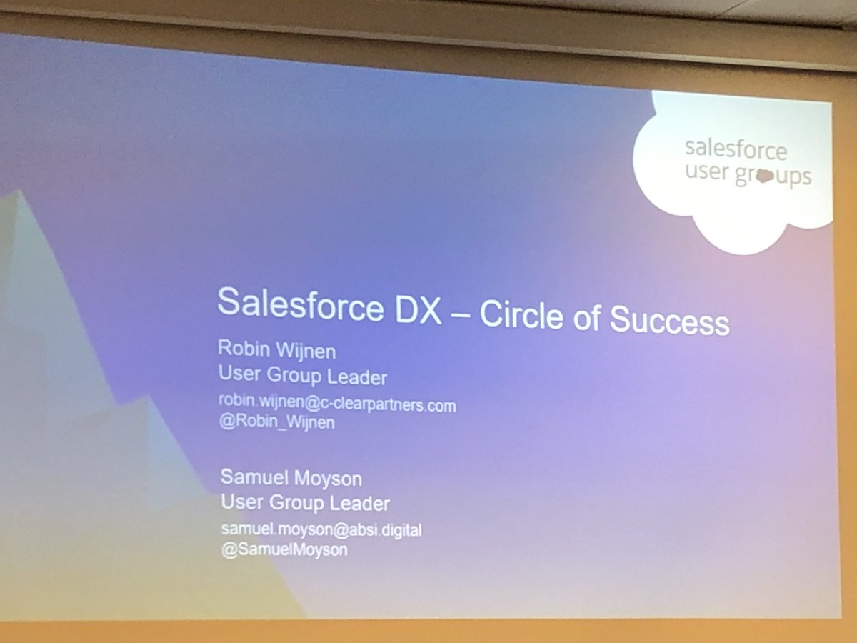 ShilpaRoop's tweet photo. Thank you for a wonderful interactive session on SalesforceDX @stvnhg .
#SFDX #BelgiumDeveloperUserGroup .
Waiting for more such learning sessions .
@Robin_Wijnen @SamuelMoyson .
#Ohana #TrailBlazerCommunity https://t.co/Clbi9EEOHX