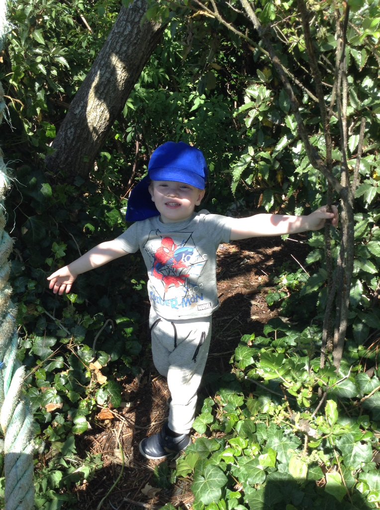 KiddiwinksELCC's tweet photo. The trees are full of blossom and leaves! Great fun in the shaded areas #blossom #riskyplay #ropeswing #fraserburghfinest #inthebackie #exploring https://t.co/1pWhzPTSSu