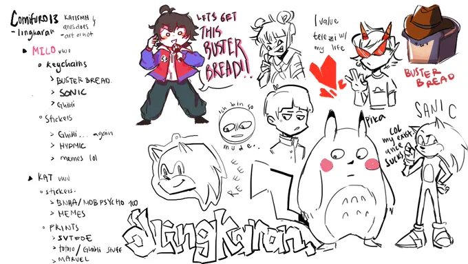 had fun creating a mess with @amsdoesartornot whilst preparing for comifuro together 