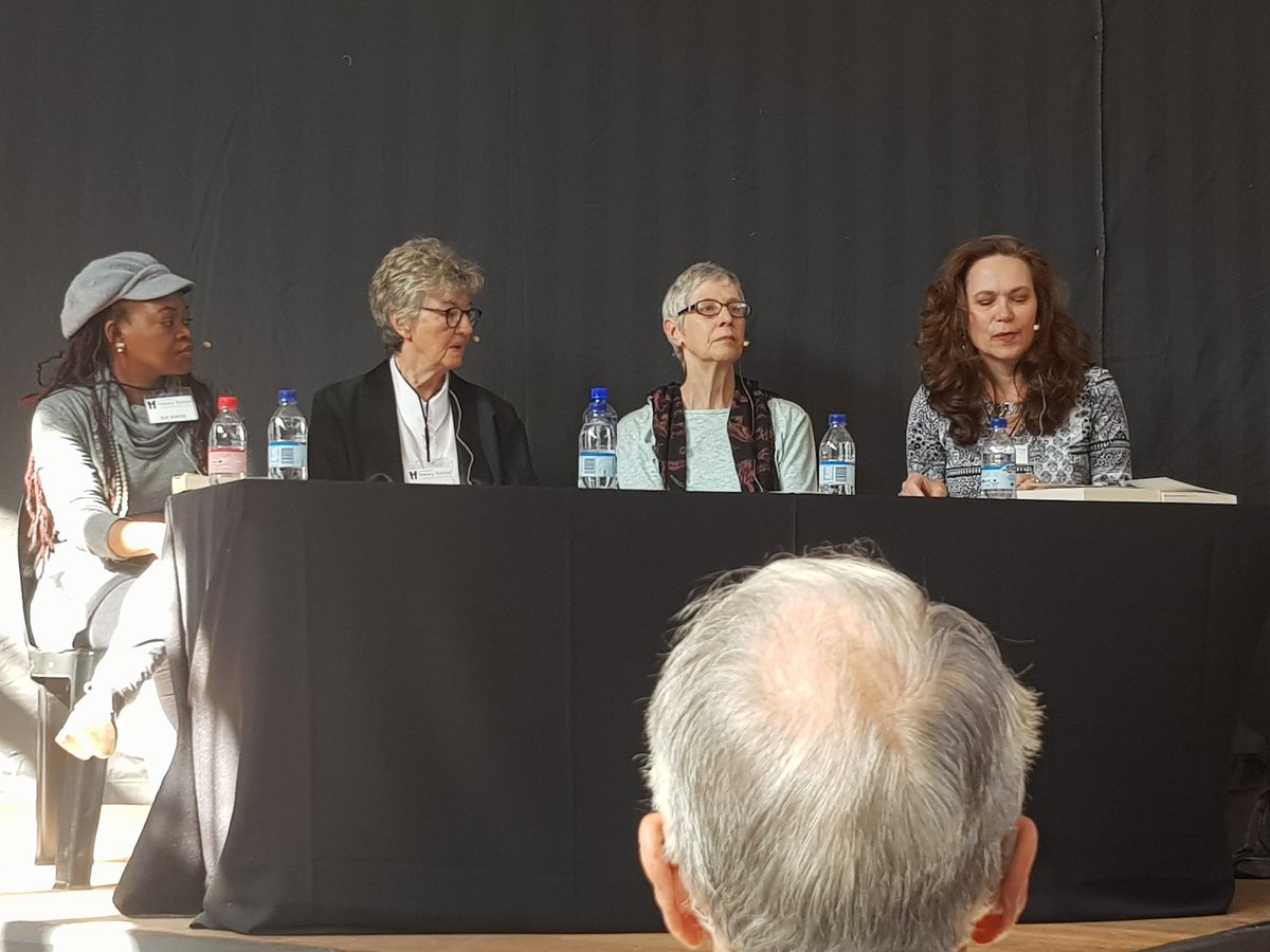 GailSchimmel's tweet image. Next session at #FLF2019 with @SueNyathi, Ingrid Winterbach and Carol Gibbs, hosted by one of my faves of the writing world, @JoanneMacg.
#ReadSA