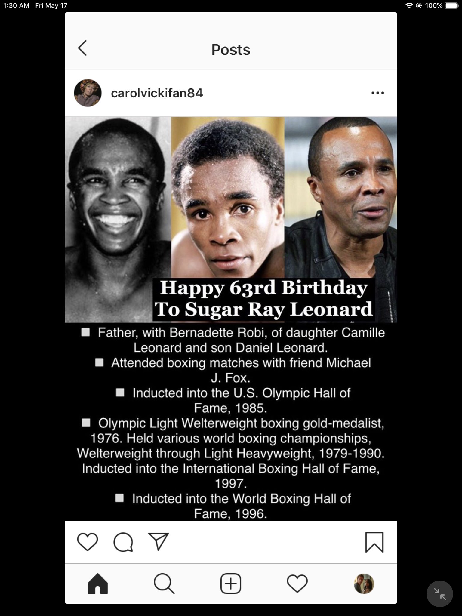 Happy Birthday! Sugar Ray Leonard, Bill Paxton, Dennis Hopper and Derek Hough!        