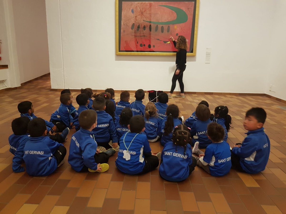 stgervasi's tweet photo. Coneixem els primers quadres del museu! #ensencantamiró #lestortugues #stgervasi https://t.co/vvUETYYt2W